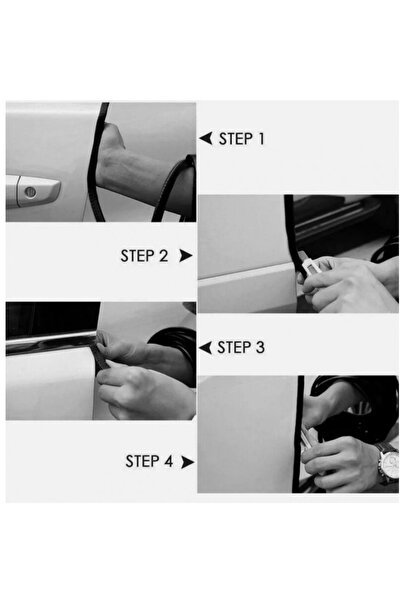 MANDU Banda Protectie Usa Auto Neagra din Cauciuc 5M MD