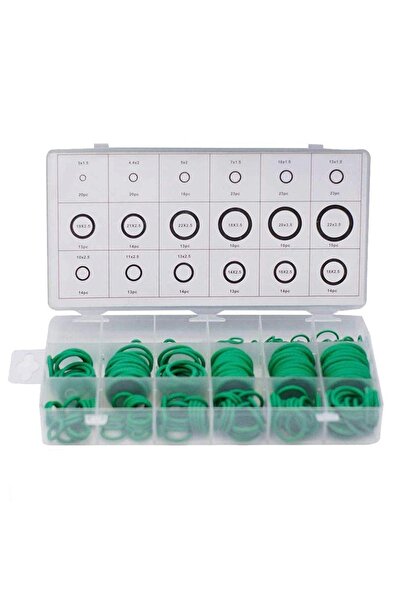 Andu Box of 270 GREEN Rubber O-Rings Clima AC 18 Dimensions AND