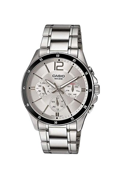 Casio Wrist Watch MTP1374D7AVDF - 47 mm - Silver for Men