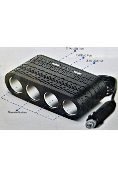 BOXE 4-way car socket and USB 120W Olesson 1654