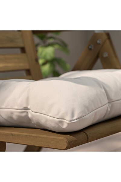 IKEA KUDDARNA Chair cushion, outdoor, light grey-beige, 44 x 44 cm