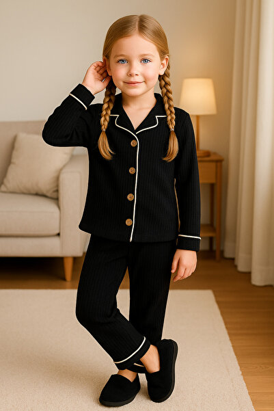 minitrends Νυχτικό κοριτσιού με λεπτομέρεια από ύφασμα ιντερλοκ και τελειώματ...