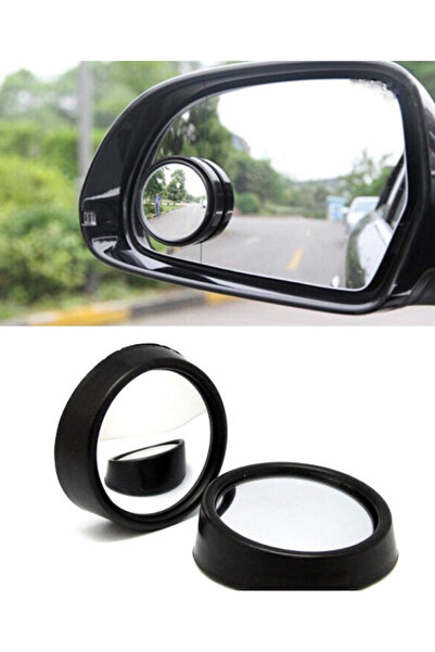 Jack Set of two 3R 012 blind spot mirrors 360 degrees adjustable Black