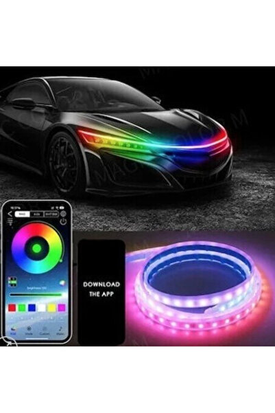 Mihai Decorative LED strip Q D304 RGB for car length 1.8m 12V with application