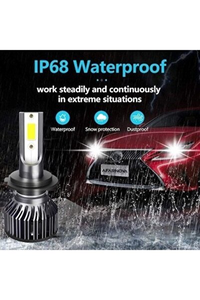 Ruan Set of 2 COB H7 car bulbs, 100W, cold white light, 12000 lumens