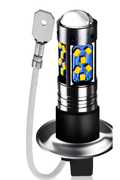 Ruan Set of 2 LED H1 car bulbs with magnifying glass 60W 27 SMD 12V 6000K 7000lm