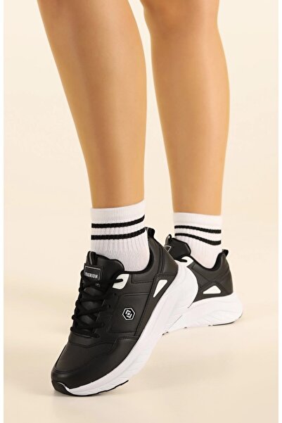 KOCAMANLAR Queen Step 2105 Unisex Sports Shoes Black-White