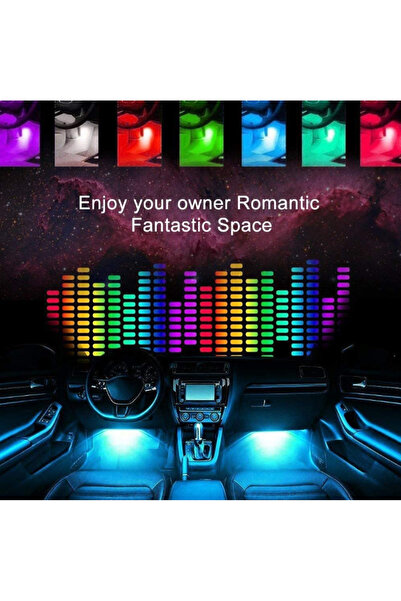 XL Car Ambient Lights Set, dedicated iOS and Android app, 4 LED strips