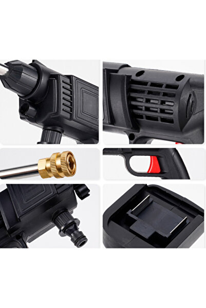 MANDU Portable pressure washer gun with 2 48V batteries