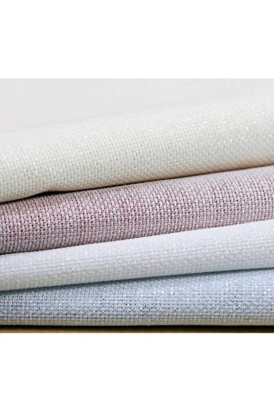 Etuval Linen Linen Etamin Punch Ve Pano Kumaşı Krem 100x80