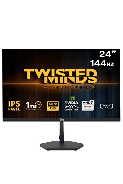 Twisted Minds TM-ECO 24" 144Hz FHD IPS Gaming Monitor (TM24FHD144IPS) - Black