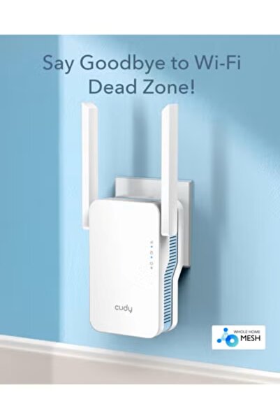 cudy Kodi AC1200 WiFi Range Booster, Dual Band up to 1200Mbps, 2.4GHz, 5GHz
