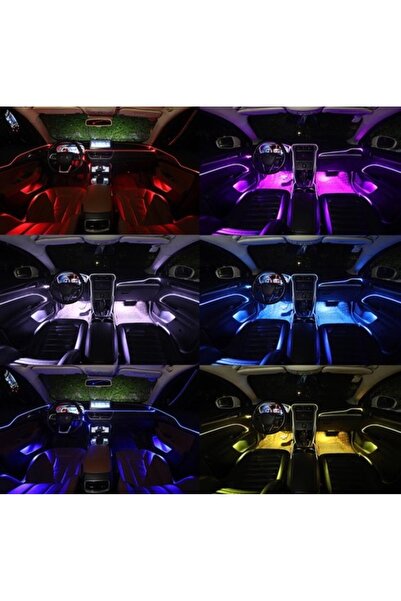 Ruan RGB LED fiber ambient light, App support, 4 in 1, 6 meters