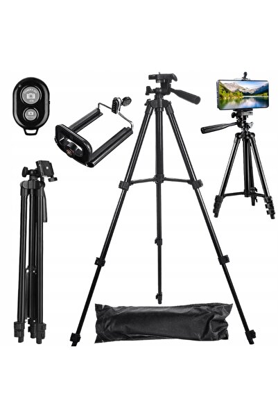 VERK Trepied Reglabil Pentru Telefon Sau Camera Foto, Negru, Cu Telecomanda