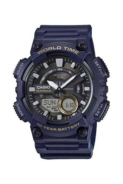 Casio Men's Water Resistant Analog & Digital Watch AEQ-110W-2AVDF - 47 mm - N...