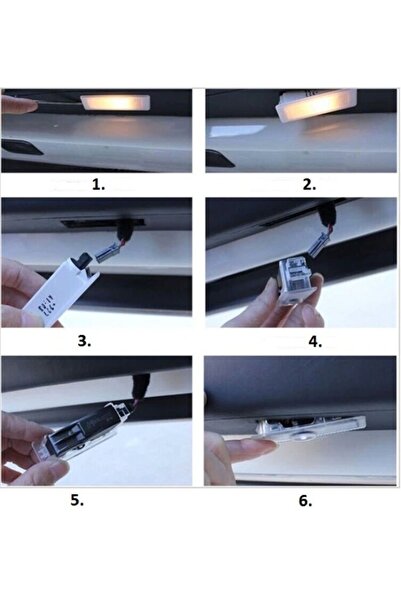 Ruan Set of 2 LED Holograms with AUDI LOGO for Doors