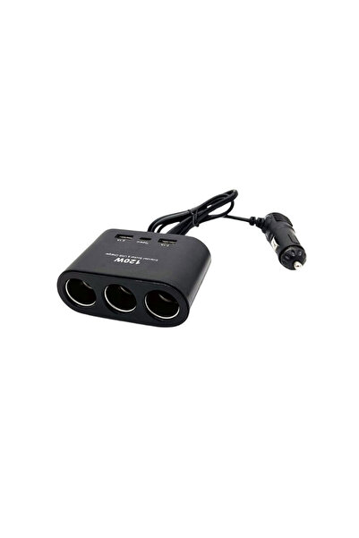 AHMED 3-way car socket and USB 120W Olesson 1653