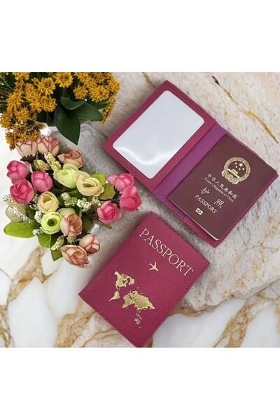 Dgt Luxury Passport Cover, World Themed, Travel Wallet, Practical Use