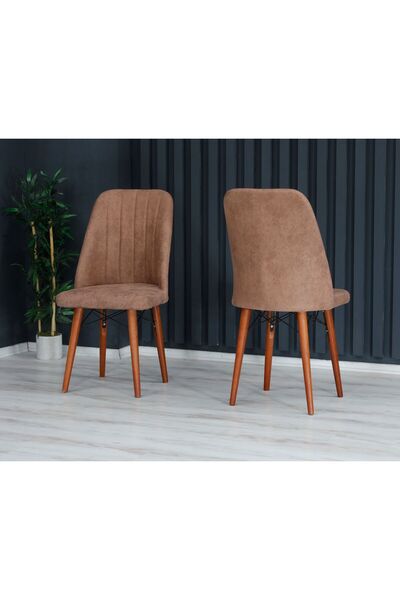 Casafun Cafe-Fan chair, special for cafe, restaurant and HORECA terraces, kitchen, WALNUT wooden legs