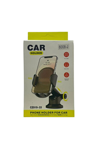 PRİZE Universal Car Holder CZ019-33 with Suction Cup on Dashboard or Windshield