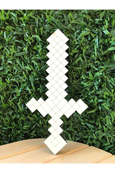 GKCREATİVE.CO Mınecraft Kılıç Ahşap Figür