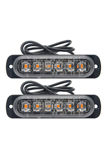 Tai Set of 2 x 6 LED Warning Lights for ATV Tractor Jeep Off Road Platform