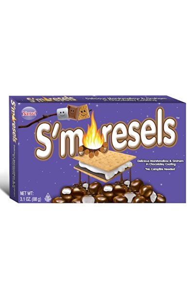 SMORE SHOP Mini S'moresels cakes with marshmallow and graham crackers wrapped in chocolate, 88 g