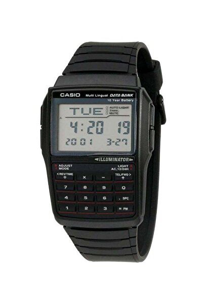 Casio Men's Data Bank Digital Watch DBC-32-1ADF - 37 mm - Black