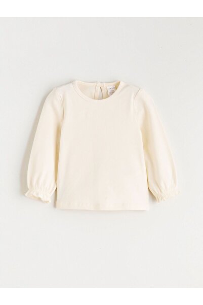 LC Waikiki Velvet Baby Girl Salopet Dress and T-Shirt with Bow Detail