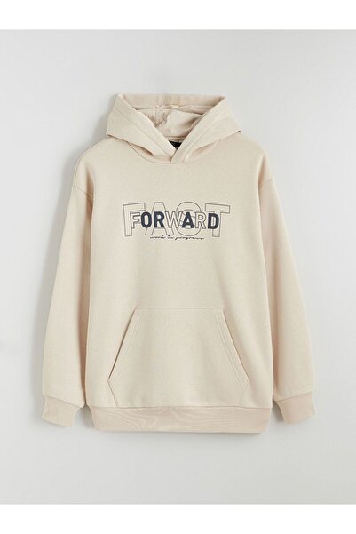 LC Waikiki Printed Men's Thick Hoodie