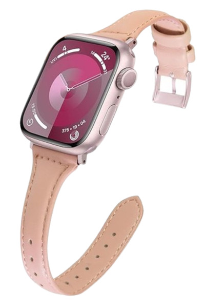 OEM Curea de ceas inteligent Lovmunia, subțire, din piele, compatibilă cu Apple Watch Ultra/SE/9/8/7/6/5/4/3/2/1