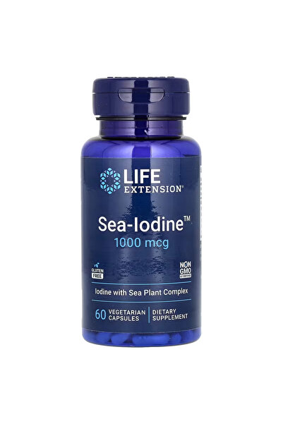 Life Extension Sea-Iodine İyot Organic Kelp Greens & Superfoods 1,000 mcg 60 ...