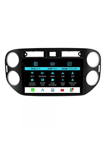 NavStore Navigatie Dedicata Volkswagen Tiguan (2011-2016), 2K, 4Gb Ram, 64Gb ...