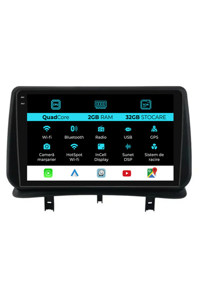 NavStore Dedicated Android Navigation Renault Clio 3 (2005-2014), 9Inch, 2Gb Ram, 32Gb Storage, Carplay