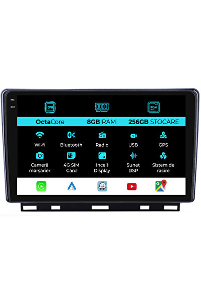 NavStore Dedicated Navigation Renault Clio 5 (2019-2024), 9Inch, 8Gb Ram, 256Gb Storage, Carplay