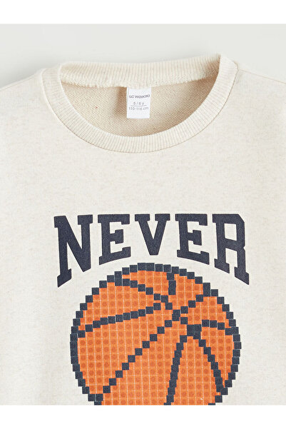 LC Waikiki Lcw kids white crew neck boys sweatshirt 2-pack