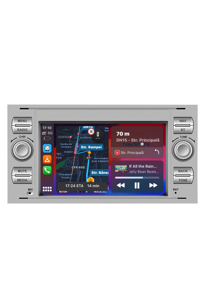 NavStore Ford Dedicated Navigation, 7Inch, 4Gb Ram, 64Gb Storage, Waze, Youtube, Gray - Copy