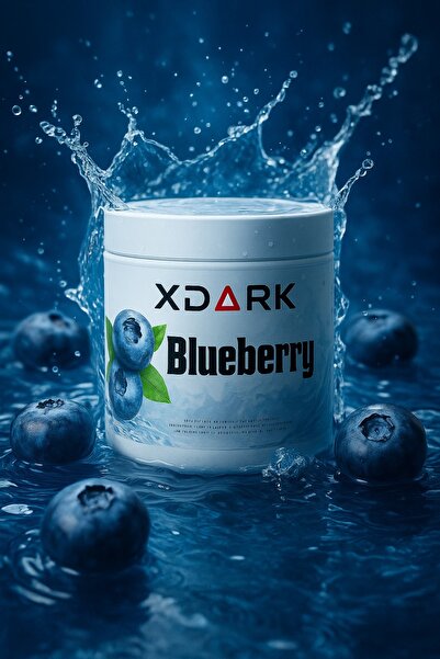 X Dark %100 Nikotinsiz Blueberry Nargile Dolum Malzemesi 200 Gr. – Sulu ve Ta...