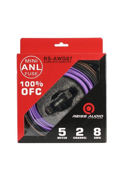 Reis Audio RS-AWG87 Oto Anfi Kablo Seti 8GA