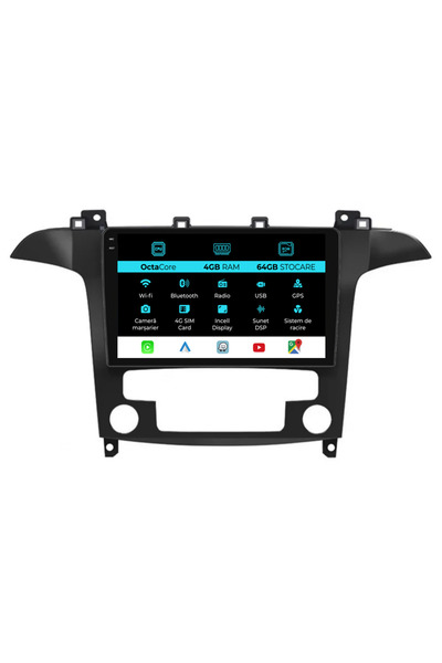 NavStore Dedicated Navigation Ford S-Max (2006 - 2015), 9Inch, 4Gb Ram, 64Gb Storage, Carplay, Automatic Climate Control