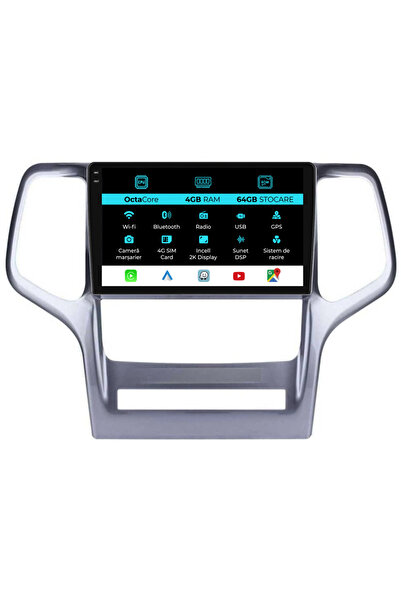 NavStore Navigatie Dedicata Jeep Grand Cherokee (2010-2014), 2K, 4Gb Ram, 64Gb Stocare, Carplay