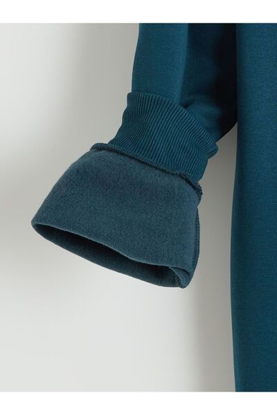 LC Waikiki Mock Neck Color Block Men's Thick Sweatshirt