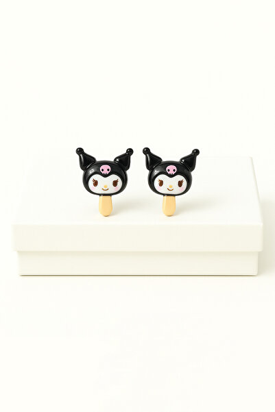 MakeWell Kuromi Design Tarnish-Free Stainless Steel Anti-Allergic Earrings for Silver Needle Pierced Ears