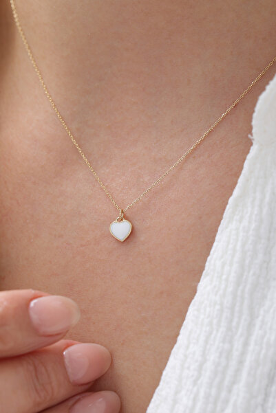 YAVUZ KUYUMCULUK 14 Ayar Altın Renkli Kalp Kolye