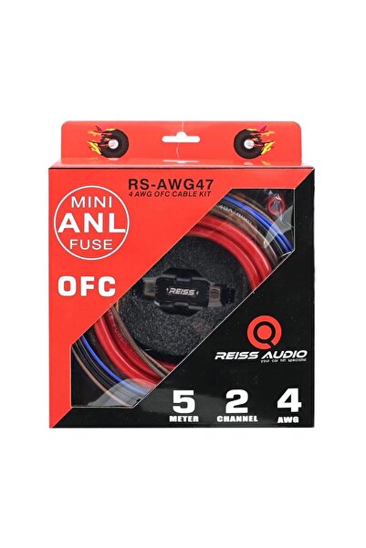 Reis Audio RS-AWG47 Oto Anfi Kablo Seti 4GA
