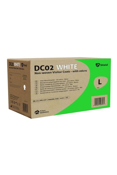 SHIELD Halat de unică folosință, SHIELD, alb/albastru, universal