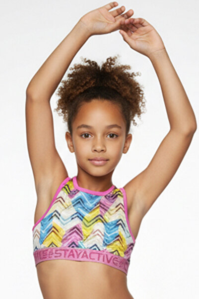 Colorinas Dashly Crop Atlet Printed Elastic