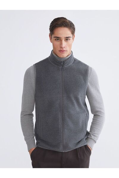 LC Waikiki سترة رجالية ذات ياقة واقفة مريحة