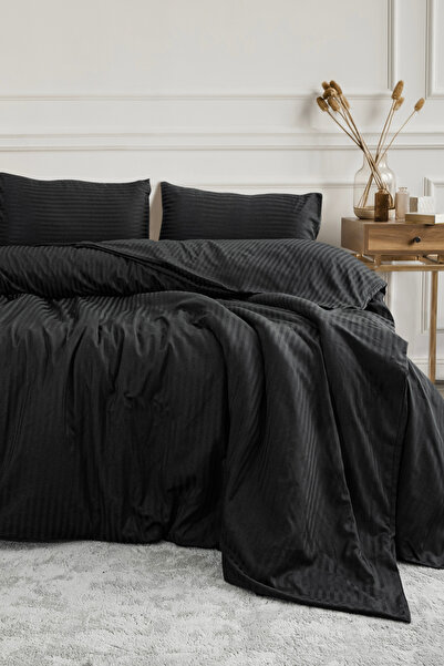 DB DANLA BALDİ Home Collection SET CUVERTE SATIN CU CĂPĂTĂ ELASTICĂ PENTRU PA...