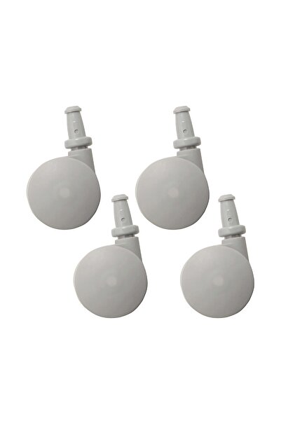 Muji Casters for Polypropylene Storage Case, W 3.5 x D 3.5 x H 6 cm, 4 Pieces, White